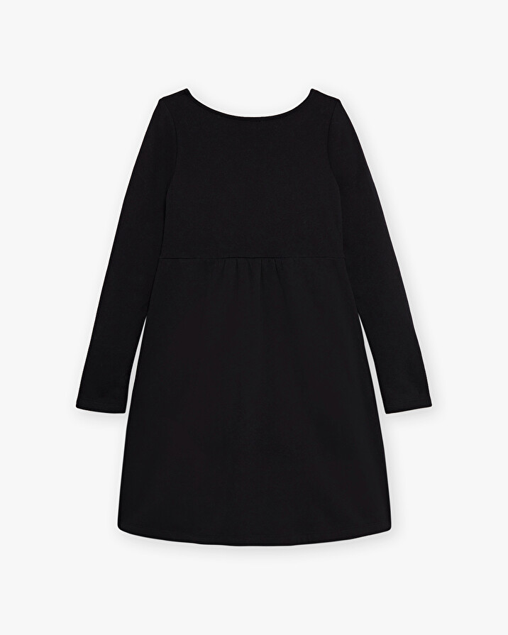 Fleece dress Black color  Natalys