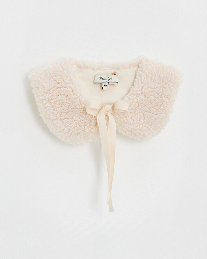 Faux fur collar Beige color  Natalys