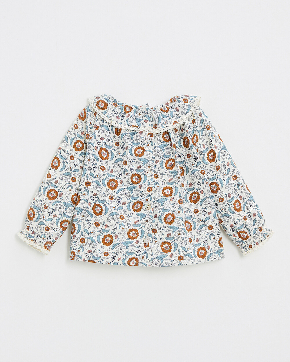 Printed blouse Folk flower print  Natalys