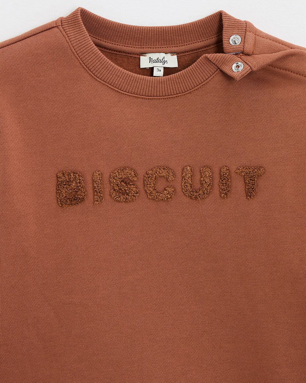 Animated fleece sweatshirt Brick color  Natalys