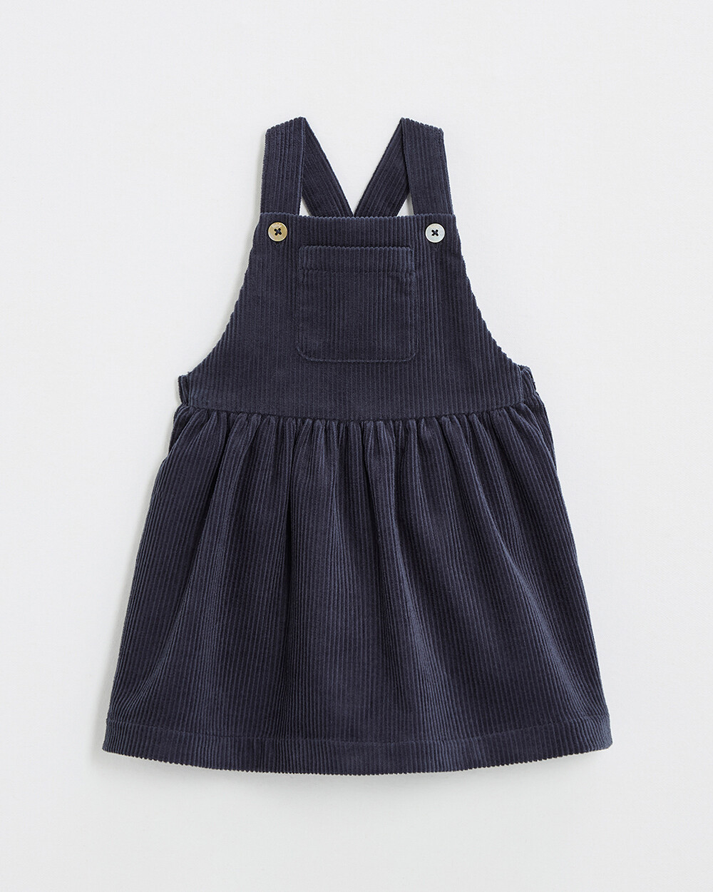 Velvet overall dress Night blue color  Natalys