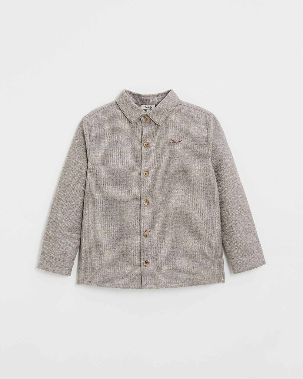 Flannel shirt Beige color  Natalys