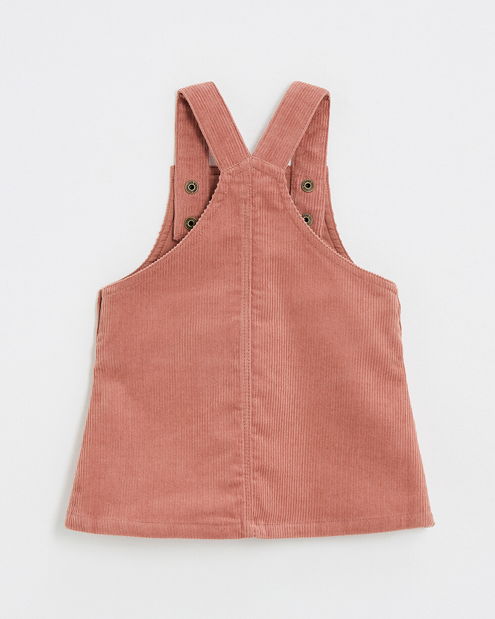 Velvet overall dress Begonia pink colors  Natalys