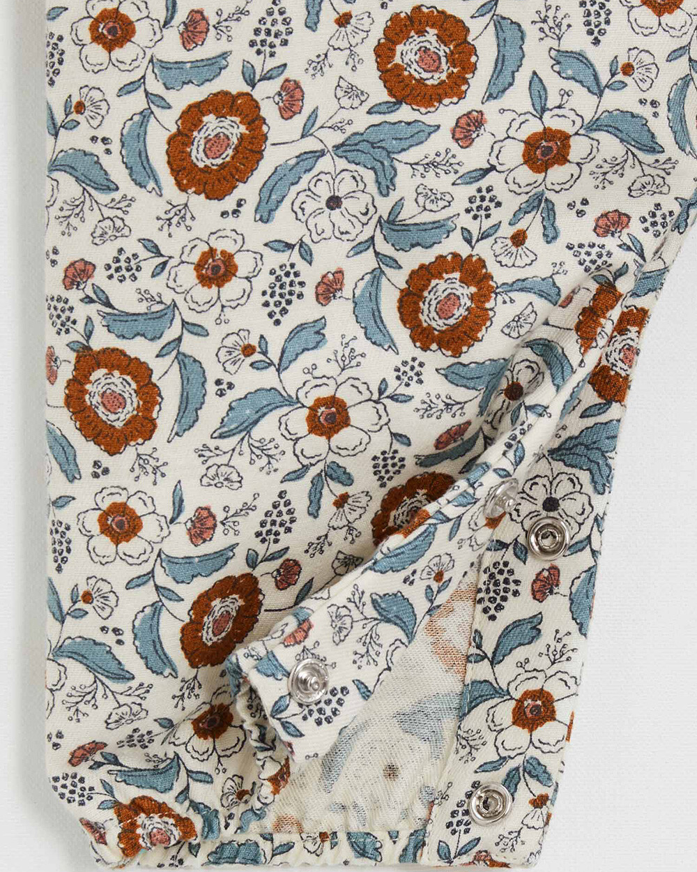 One-piece printed pajamas Folk flower print  Natalys