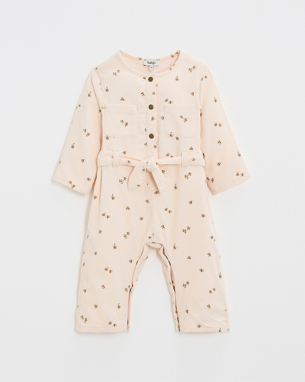 Long printed jumpsuit Semi-flower print  Natalys