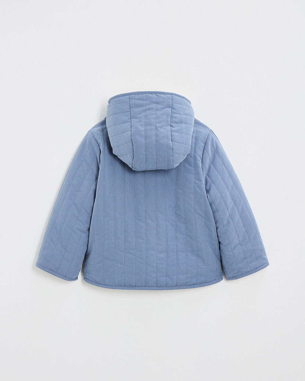 Reversible water-repellent coat Night blue color  Natalys