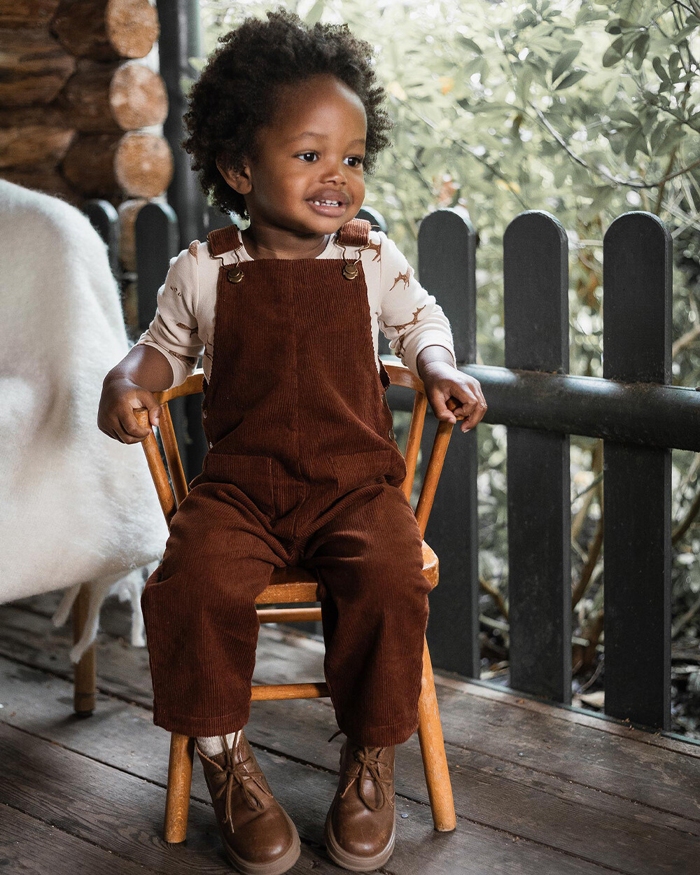 Corduroy overalls Brick color  Natalys