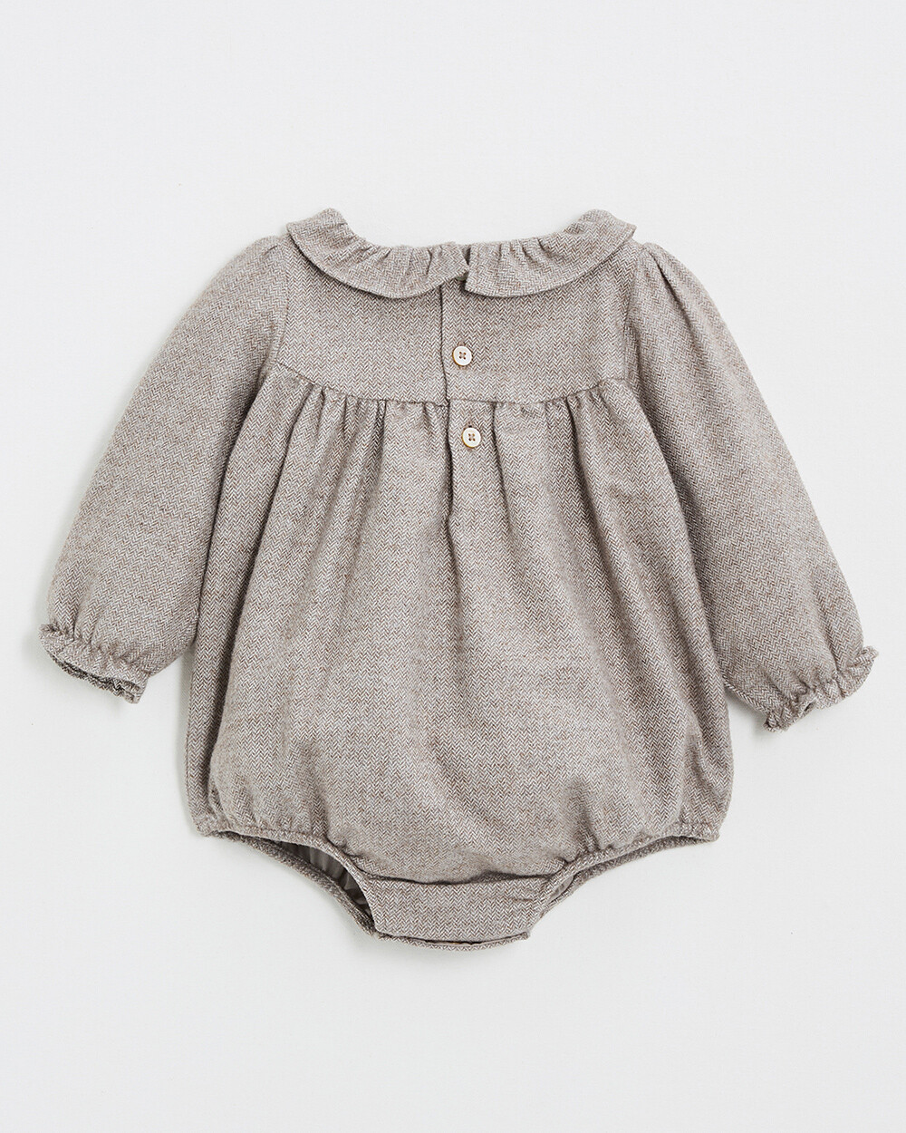 Flannel romper Beige color  Natalys