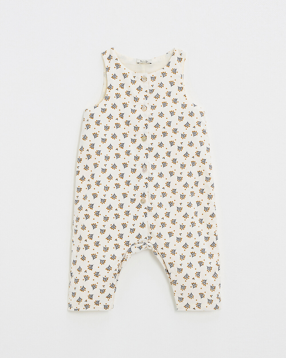 Corduroy jumpsuit Gold button print  Natalys