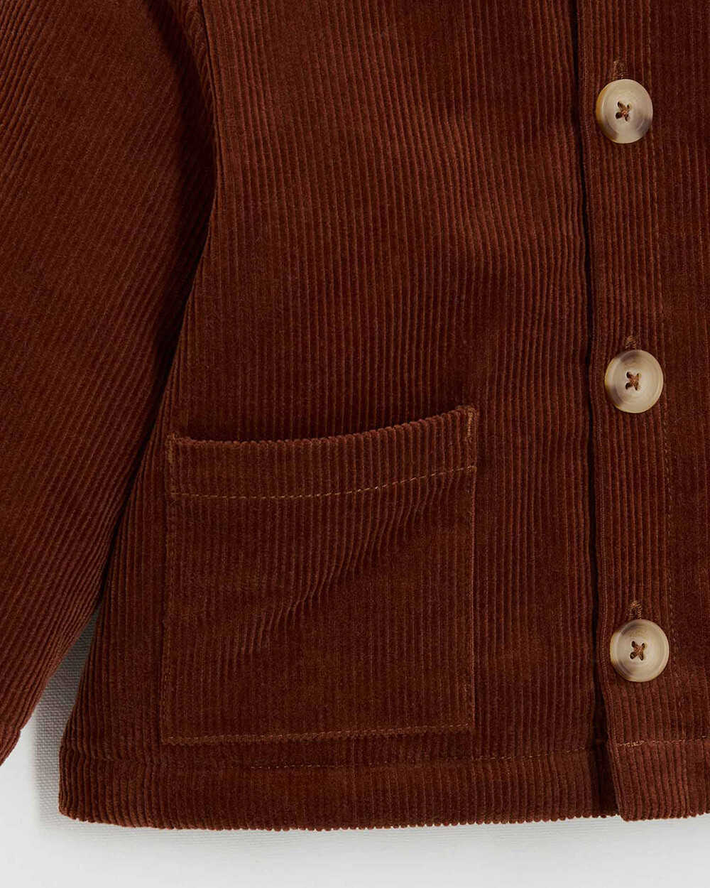 Corduroy coat Brick color  Natalys