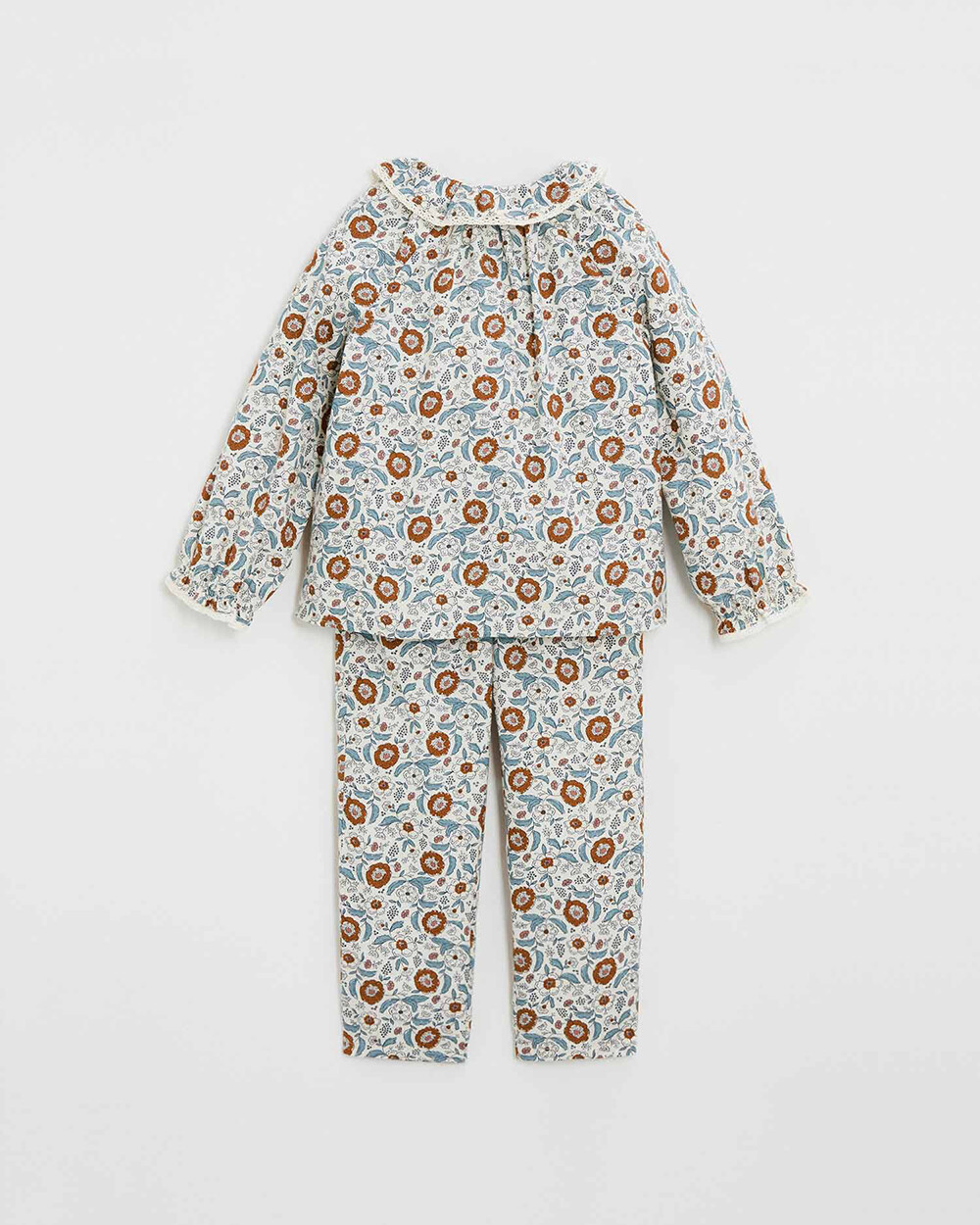 Two-piece printed pajamas Folk flower print  Natalys