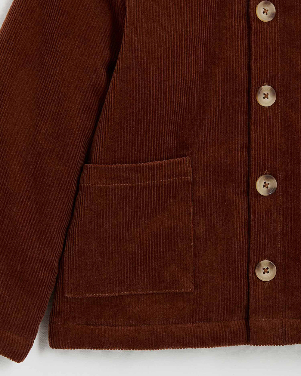 Corduroy coat Brick color  Natalys