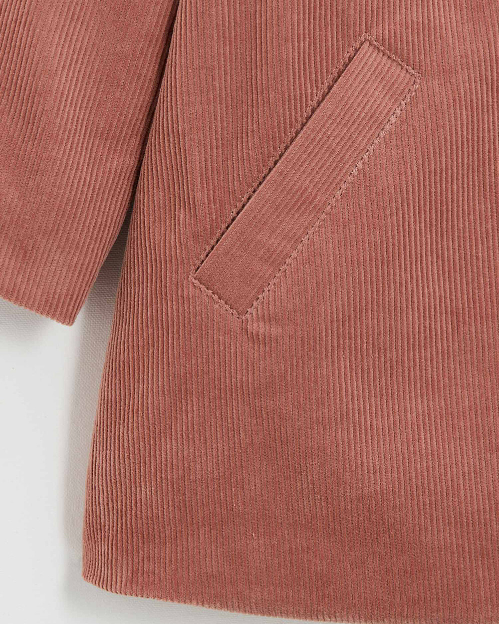 Corduroy coat Begonia pink colors  Natalys