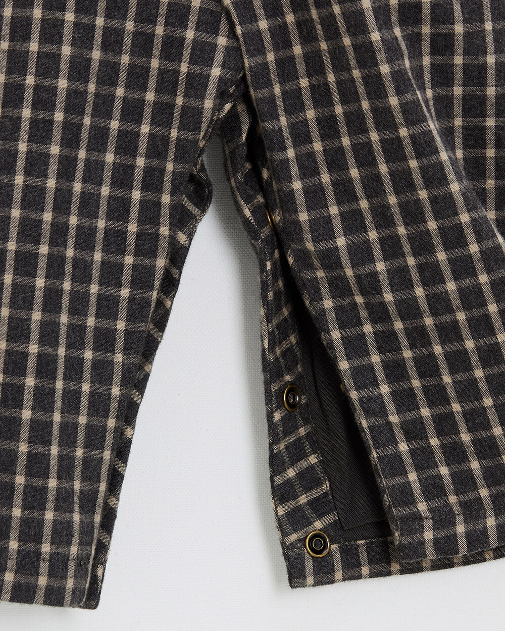 Long flannel overalls Heather anthracite gray color  Natalys