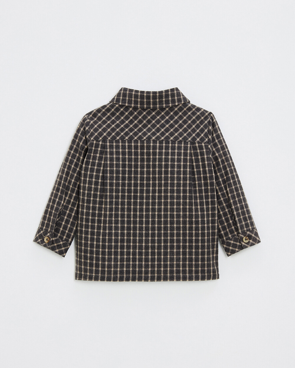 Flannel shirt Heather anthracite gray color  Natalys
