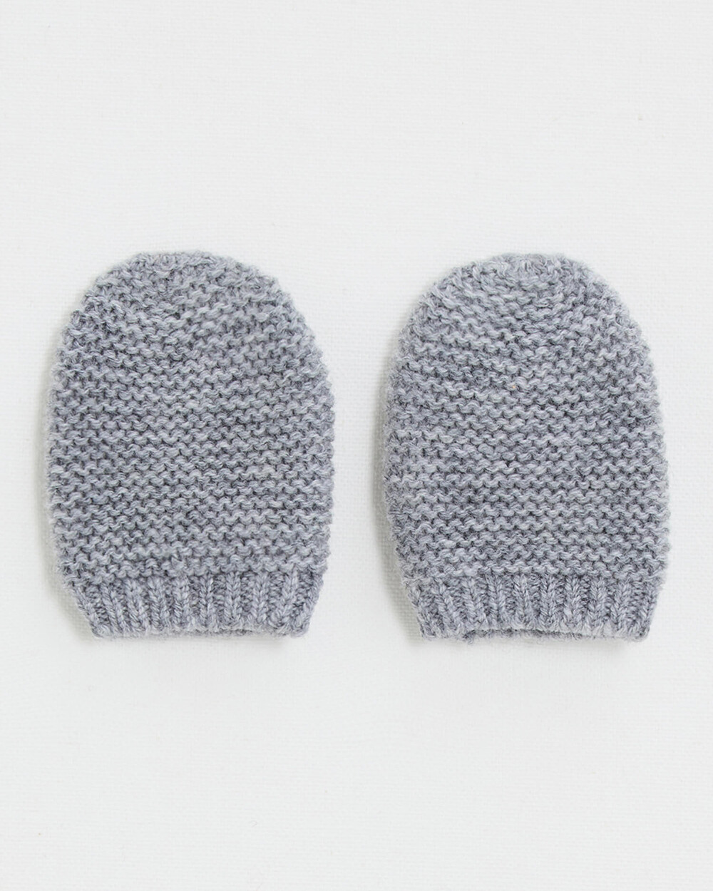 Newborn Merino wool mittens Grey color  Natalys