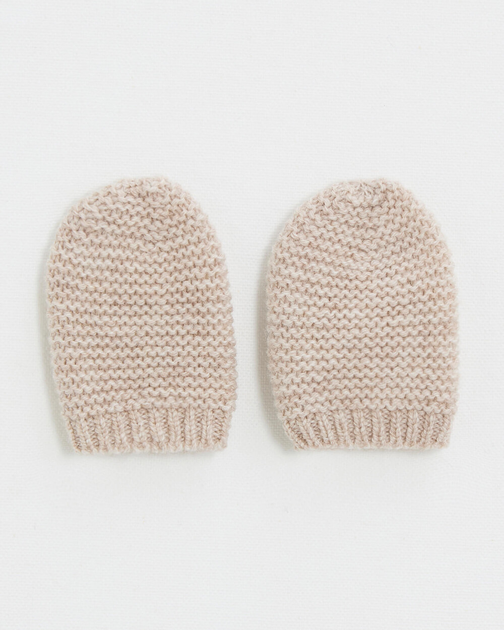 Newborn Merino wool mittens Color Beige  Natalys