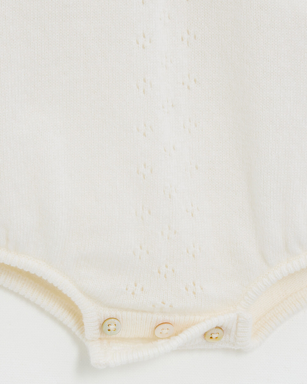 Merino wool romper Ecru color  Natalys