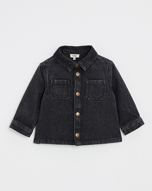 Denim shirt Charcoal gray color  Natalys