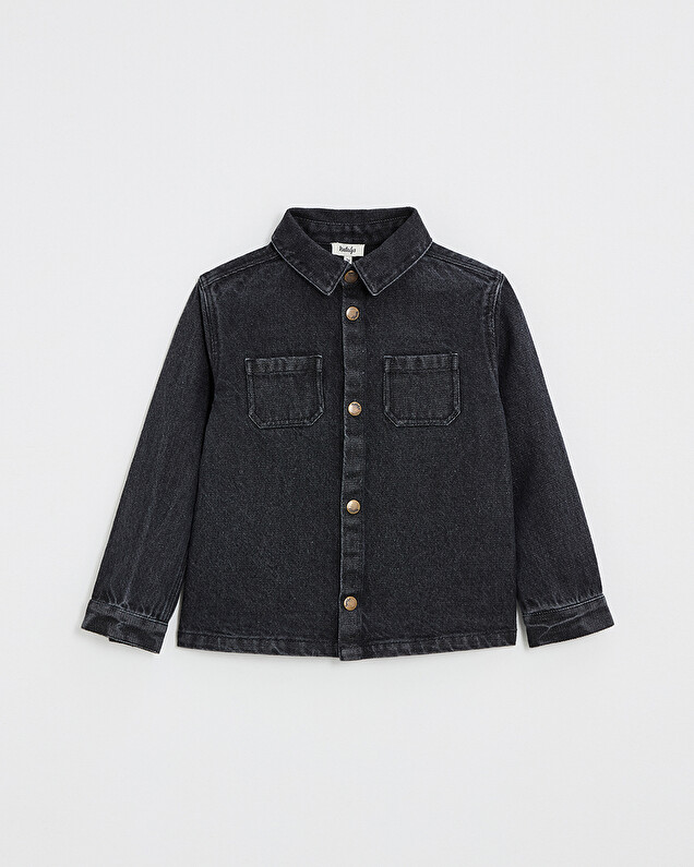 Denim shirt Charcoal gray color Natalys