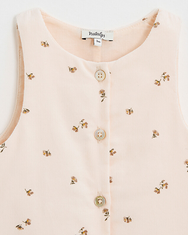 Long printed jumpsuit Semi-flower print  Natalys