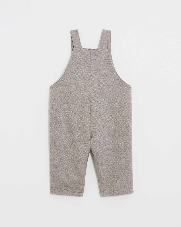 Flannel overalls Beige color  Natalys