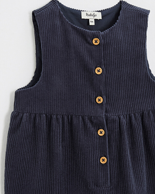Velvet jumpsuit Night blue color  Natalys