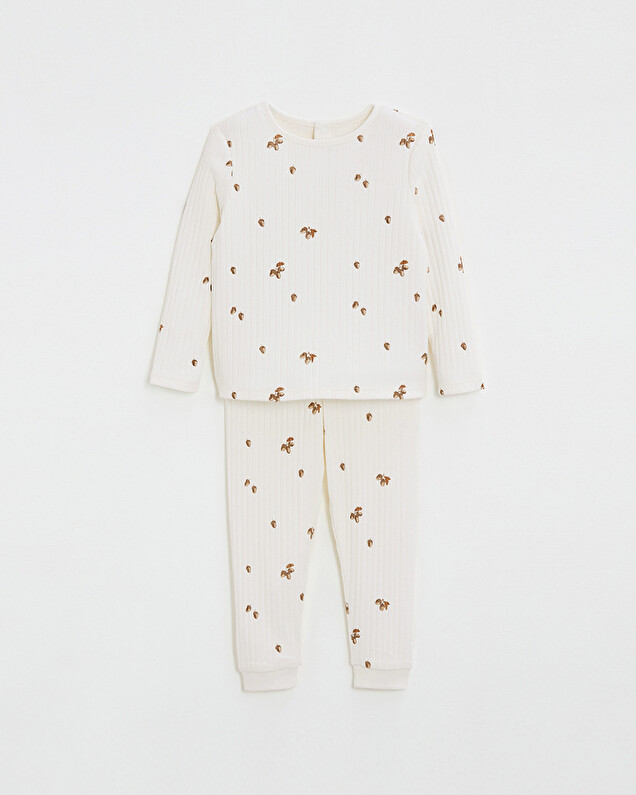 printed ribbed pajamas Autumn print  Natalys