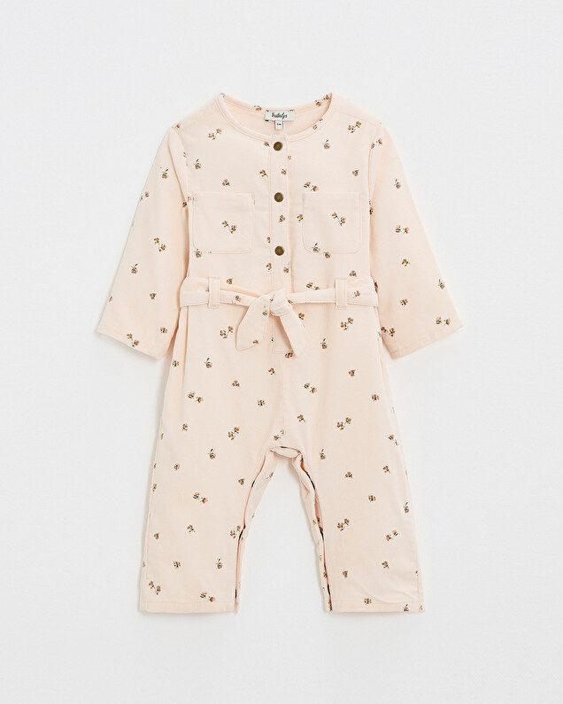 Long printed jumpsuit Semi-flower print  Natalys