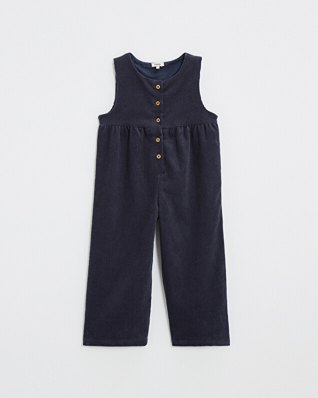 Velvet jumpsuit Night blue color Natalys