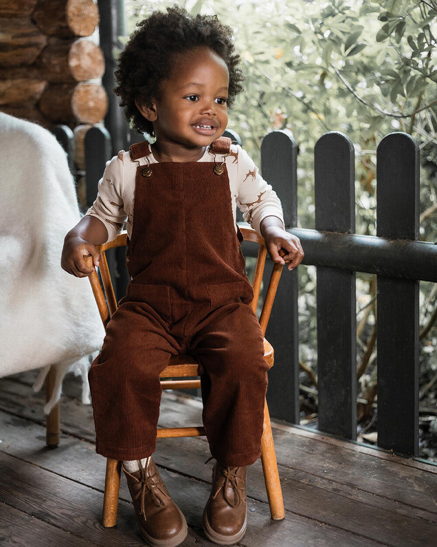 Corduroy overalls Brick color  Natalys
