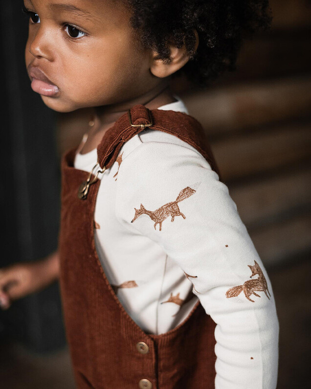 Corduroy overalls Brick color  Natalys
