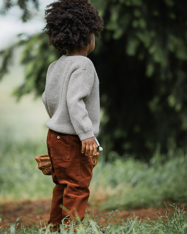 Fancy knit sweater Mocha color  Natalys