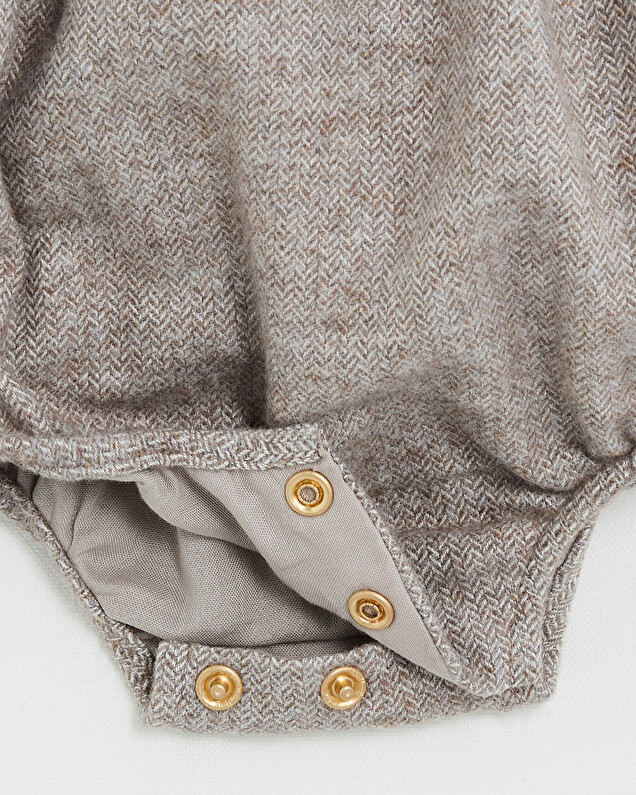 Flannel romper Beige color  Natalys