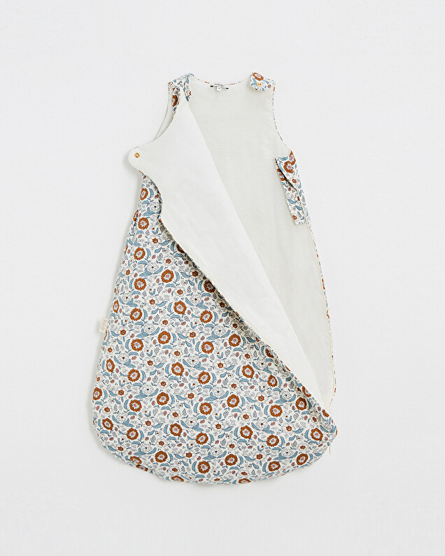Printed sleeping bag Folk flower print Natalys