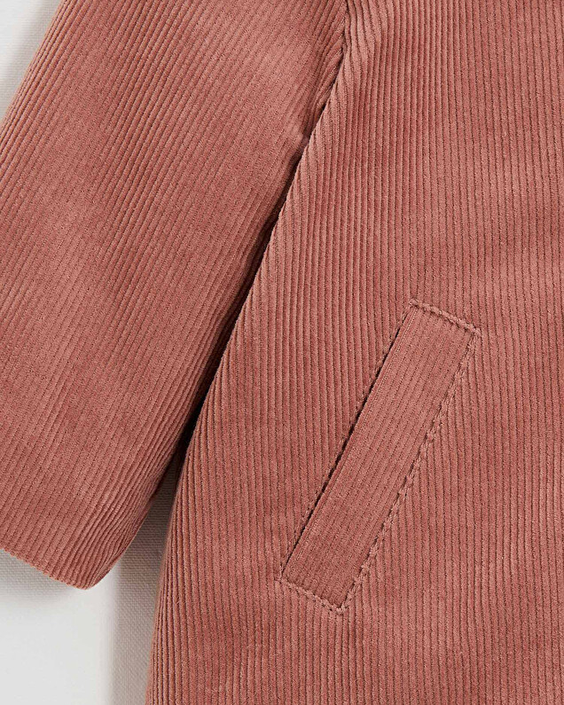 Corduroy coat Begonia pink colors  Natalys