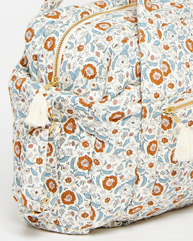 Floral print diaper bag Folk flower print Natalys