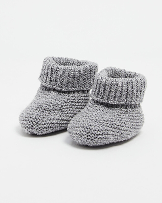 Merino wool slippers Grey color  Natalys