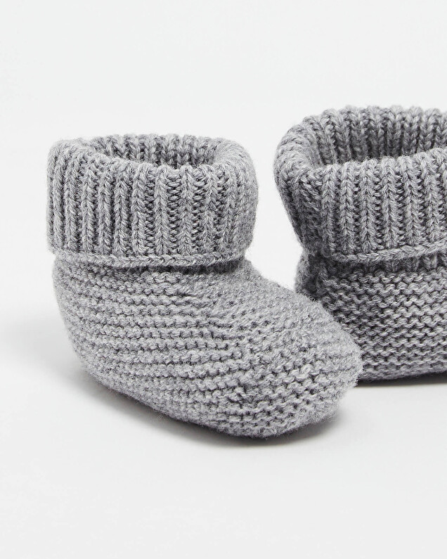 Merino wool slippers Grey color  Natalys