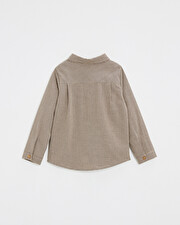Gingham shirt Anthracite grey/beige color  Natalys
