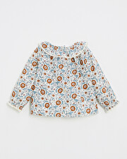 Printed blouse Folk flower print  Natalys