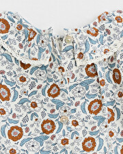 Printed blouse Folk flower print  Natalys