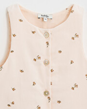 Long printed jumpsuit Semi-flower print  Natalys