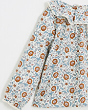 Printed blouse Folk flower print  Natalys