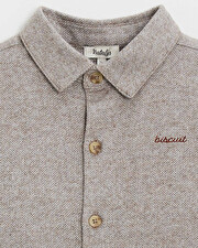 Flannel shirt Beige color  Natalys