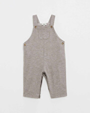 Flannel overalls Beige color  Natalys