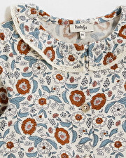 One-piece printed pajamas Folk flower print  Natalys
