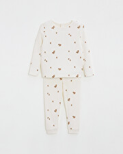 printed ribbed pajamas Autumn print  Natalys