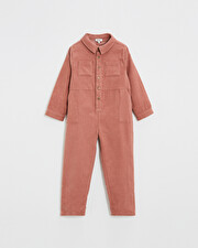 Velvet jumpsuit Begonia pink colors  Natalys