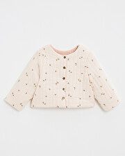 Reversible printed jacket Semi-flower print  Natalys